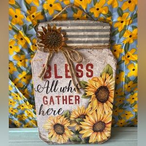 NWT Bless wall decor